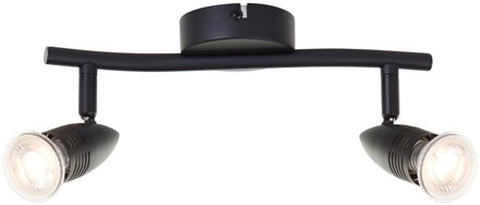 Baseline Opbouwspot Milano - Zwart - 2xgu10