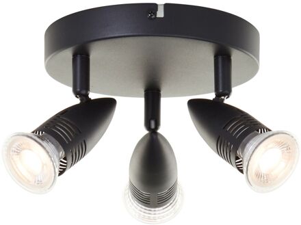 Baseline Opbouwspot Milano - Zwart - D17,5cm - 3xgu10