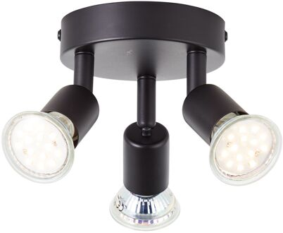 Baseline Opbouwspot Parma - Mat Zwart - 3xgu10