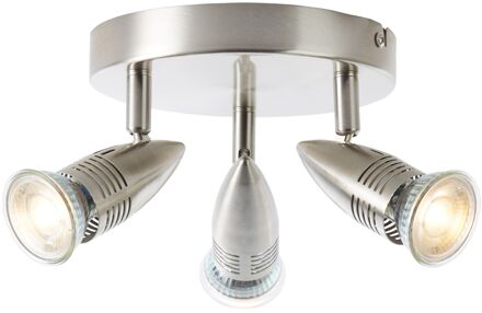 Baseline Plafondspot Milano Rond Chroom 3xgu10 5w