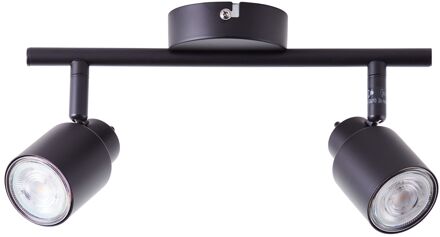 Baseline Plafondspot Verona Zwart 2xgu10 5w
