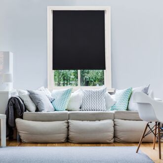 Baseline Rolgordijn Verduisterend Zwart 180x175cm