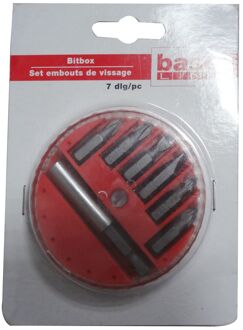 Baseline Schroefbitset Met Bithouder - Sleuf, Ph, Pz - Ph1/ph2, Pz1/pz2 - 7-delig