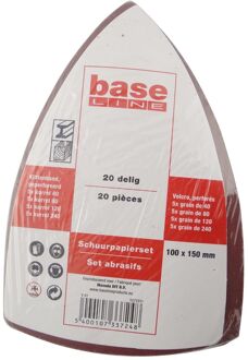 Baseline Schuurpapier 150x100mm – 20 Stuks