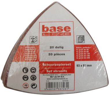 Baseline Schuurpapierpack Delta 20stuks