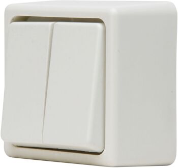 Baseline Serieschakelaar Opbouw Wit