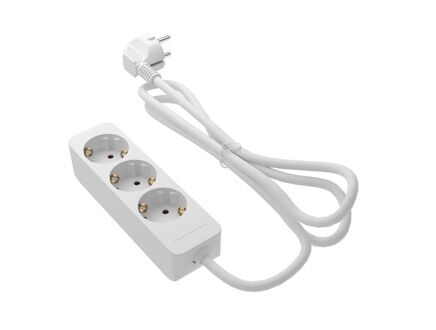 Baseline Stekkerdoos 3-voudig Wit 1,5 Meter