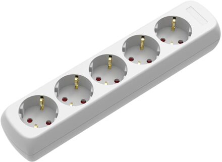 Baseline Stekkerdoos 5-voudig Wit Meter