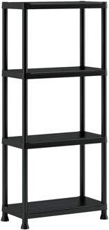 Baseline Stellingkast - 135x60x30cm - Draagkracht 20kg - Zwart