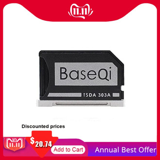 Baseqi Metal MiniDrive Card Adapter microSD/TF Reader For Macbook Pro Retina 13inch 2012 2013 2014 2015 Laptop 303A NinjaDrive
