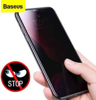 Baseus 0.3mm Screen Protector Tempered Glass For iPhone 11 Pro Max Anti Peeping Protective Glass Film For iPhone Xs Max Xr X 11
