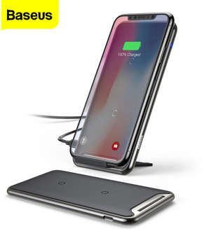Baseus 10W QI Wireless Charger For iPhone 11 Pro Xs Max Samsung S10 Xiaomi Mi 9 Fast Wireless Charging Pad Docking Dock Station