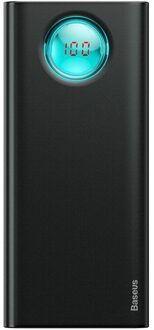 Baseus 20000Mah Power Bank 18W PD3.0 QC3.0 Snel Opladen Outdoor Draagbare Oplader Reizen Externe Batterij Powerbank Voor Telefoon zwart 20000mAh