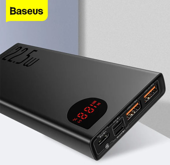 Baseus 20000mAh Power Bank USB C PD Quick Charge 3.0 5A SCP Powerbank For Huawei Xiaomi iPhone Portable External Battery Charger