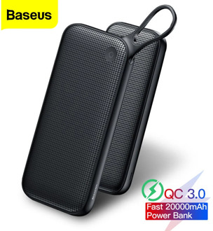 Baseus 20000mAh Quick Charge 3.0 Power Bank For Xiaomi Mi 20000 mAh USB C PD Fast Portable External Battery Charger Powerbank
