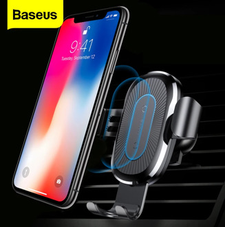 Baseus Car Qi Wireless Charger For iPhone 11 Pro XS Max X 10w Fast Wirless Charging Wireless Car Charger For Samsung S20 Xiaomi