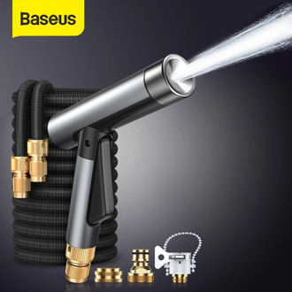 Baseus Car Washer Gun Alloy High Pressure Water Gun Car Washer Garden Hose Magic Flexible Hose Cleaning Car Washing Tools