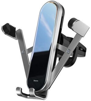 Baseus Gravity Car Phone Holder Universal Phone Holder Sensing Auto Grip Stand Steady bevestigingsbeugel Voor Smart Mobile Phone Stand zilver