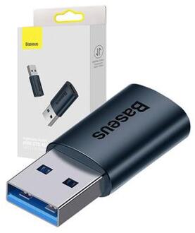 Baseus Ingenuity USB-A naar USB-C OTG-adapter - Blauw