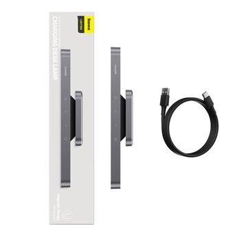 Baseus Magnetische Led Bureaulamp Voor Studie Kast Licht Usb Oplaadbare Traploos Dimmen Opladen Bureaulamp