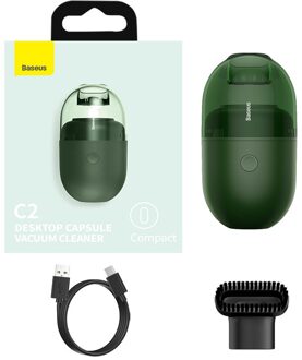 Baseus Mini Stofzuiger Draagbare Draadloze Handheld Stofzuiger Voor Desktop Pc Laptop Toetsenbord Auto Stofzuiger groen