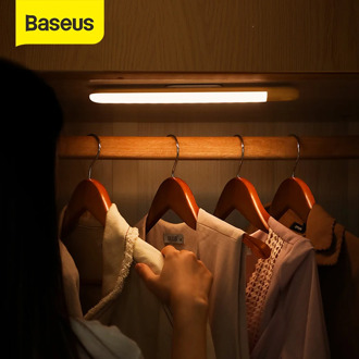 Baseus PIR LED Motion Sensor Light Under Cabinet Light Rechargeable Night Light LED Lamp For Wardrobe Kitchen Bedroom Closet