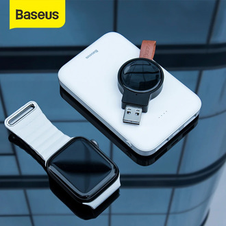 Baseus Portable Watch Charger for Apple Watch Charger Series 5 4 3 Magnetic USB Charger Fast Wireless Charging Pad For iP Watch