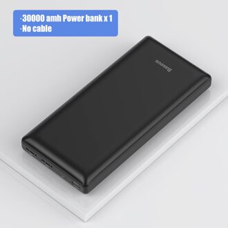 Baseus Power Bank 30000Mah Usb C Snelle Opladen Powerbank Draagbare Externe Batterij Oplader Voor Iphone 1112 Pro Xiaomi Pover bank zwart power bank