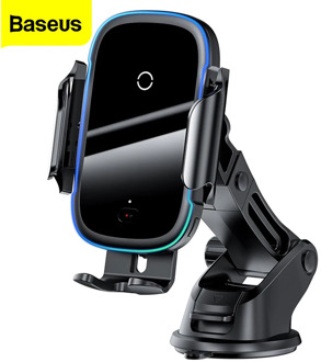 Baseus Qi Car Wireless Charger for iPhone 11 Samsung Xiaomi 15W Induction Car Mount Fast Wireless Charging with Car Phone Holder