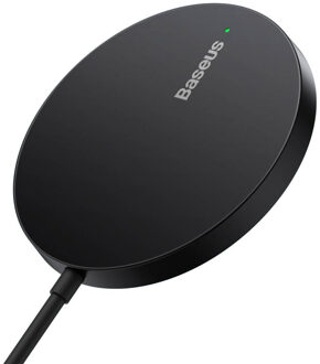 Baseus Simple Mini3 draadloze oplader - Geschikt voor MagSafe en Qi2 - 15 Watt - Zwart - One size