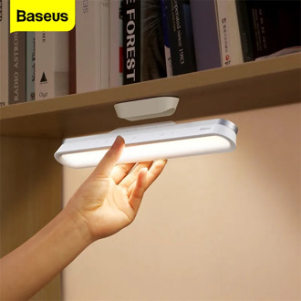 Baseus Stepless Dimming LED Reading Desk Lamp USB Rechargeable Table Lamp for Study Touch Magnetic Bedside Lamp Night Light Home