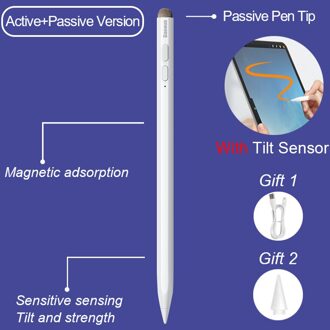 Baseus Stylus Pen Voor Ipad Pro 12.9 11 Air Mini Tablet Touch Screen Stylus Potlood Voor Iphone Samsung xiaomi Telefoon Pen Active en Passive