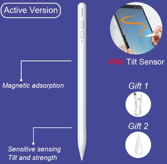 Baseus Stylus Pen Voor Ipad Pro 12.9 11 Air Mini Tablet Touch Screen Stylus Potlood Voor Iphone Samsung xiaomi Telefoon Pen Active Version