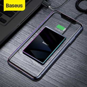 Baseus Ultra-thin Wireless Charger For iPhone Xs Max XR 8 Portable 15W Fast Wireless Charging Pad for Huawei Mate 20 Pro P30 Pro