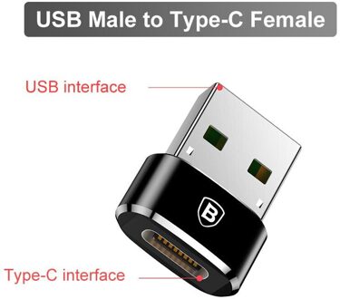 Baseus Usb Naar Usb Type C Otg Adapter USB-C Converter Type-C Adapter Voor Macbook Voor Samsung S10 Xiaomi huawei Usb Otg Connector