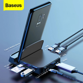 Baseus USB Type C HUB Docking Station For Samsung S20 S10 Dex Pad Dock Station USB-C to HDMI USB 3.0 SD TF Card USBC PD Adapter