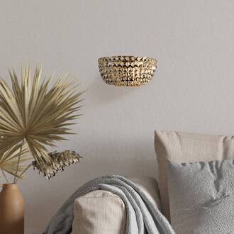 Basfor wandlamp met edele kristalbezetting nikkel