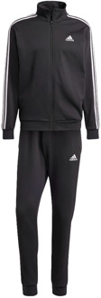 Basic 3-Stripes Fleece Trainingspak Heren zwart - wit - S