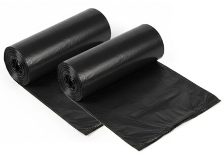 Basic Afvalzakken - vuilniszakken - 40x stuks - van 50 liter - zwart kunststof - 68 x 70 cm