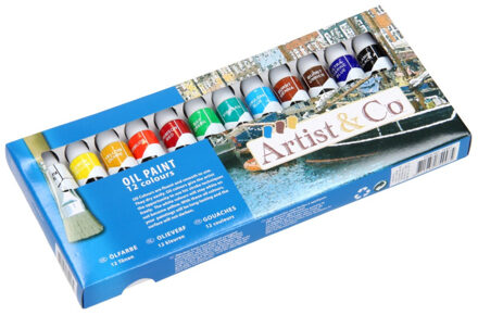 Basic Artico Olieverfset | 12 stuks