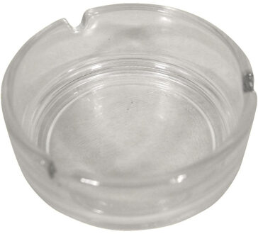 Basic asbak van glas 11 cm - Asbakken Transparant