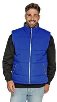 Basic bodywarmer blauw voor heren - winddichte mouwloze sport vesten S (36/48)