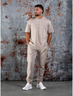 Basic curve t-shirt Beige - L