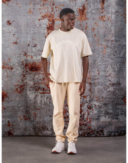 Basic curve t-shirt Beige - XL