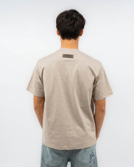 Basic curve t-shirt - maat 140 Beige