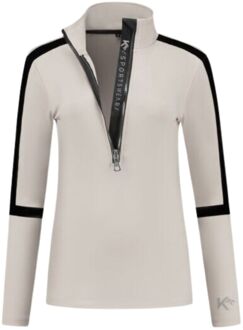 Basic Flock Ski Pully Dames 2XL/44 Grijs