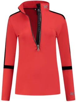 Basic Flock Ski Pully Dames M/38 Rood dessin