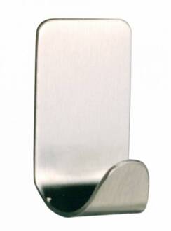 Basic Haak - 2 stuks - RVS Geborsteld