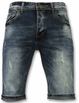 Basic Korte Broek Heren - New Damaged - Blauw - Maten: 30