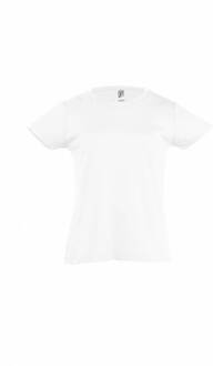 Basic meisjes T-shirt - Kleur: Wit, Maat: 98